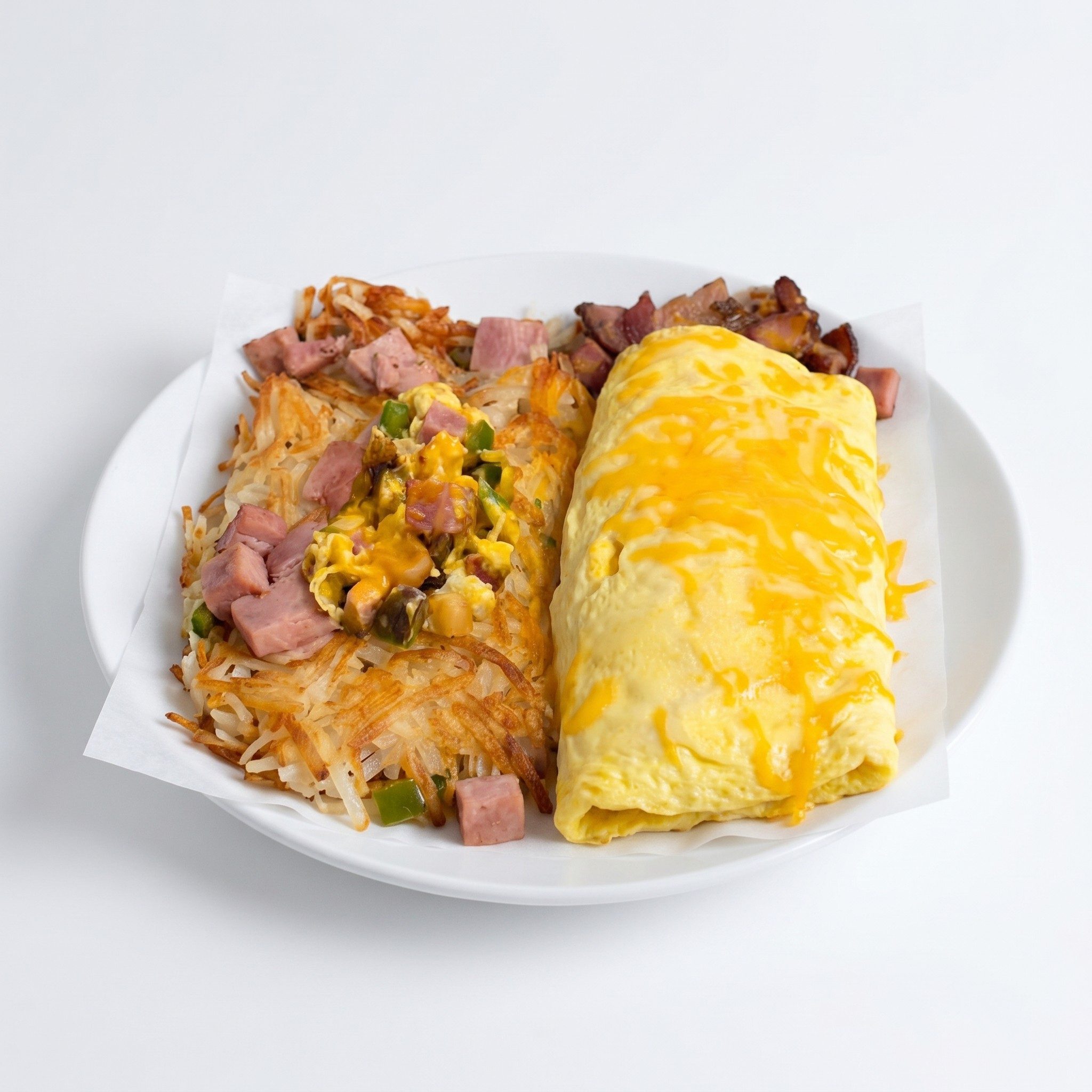 Meat Lovers Omelet.