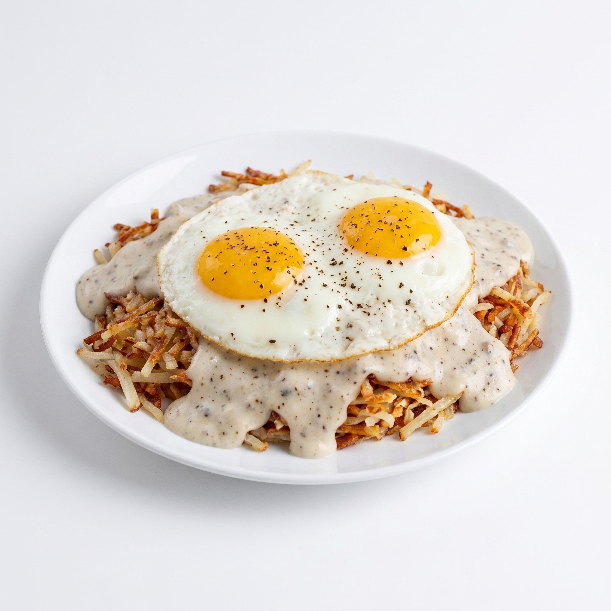Mikes Loaded Hash Browns.
