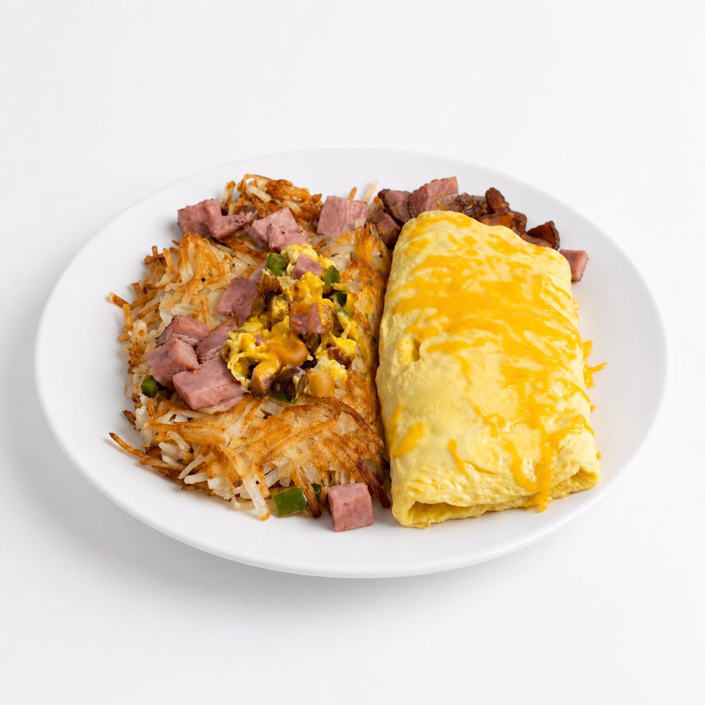 Meat Lovers Omelet.