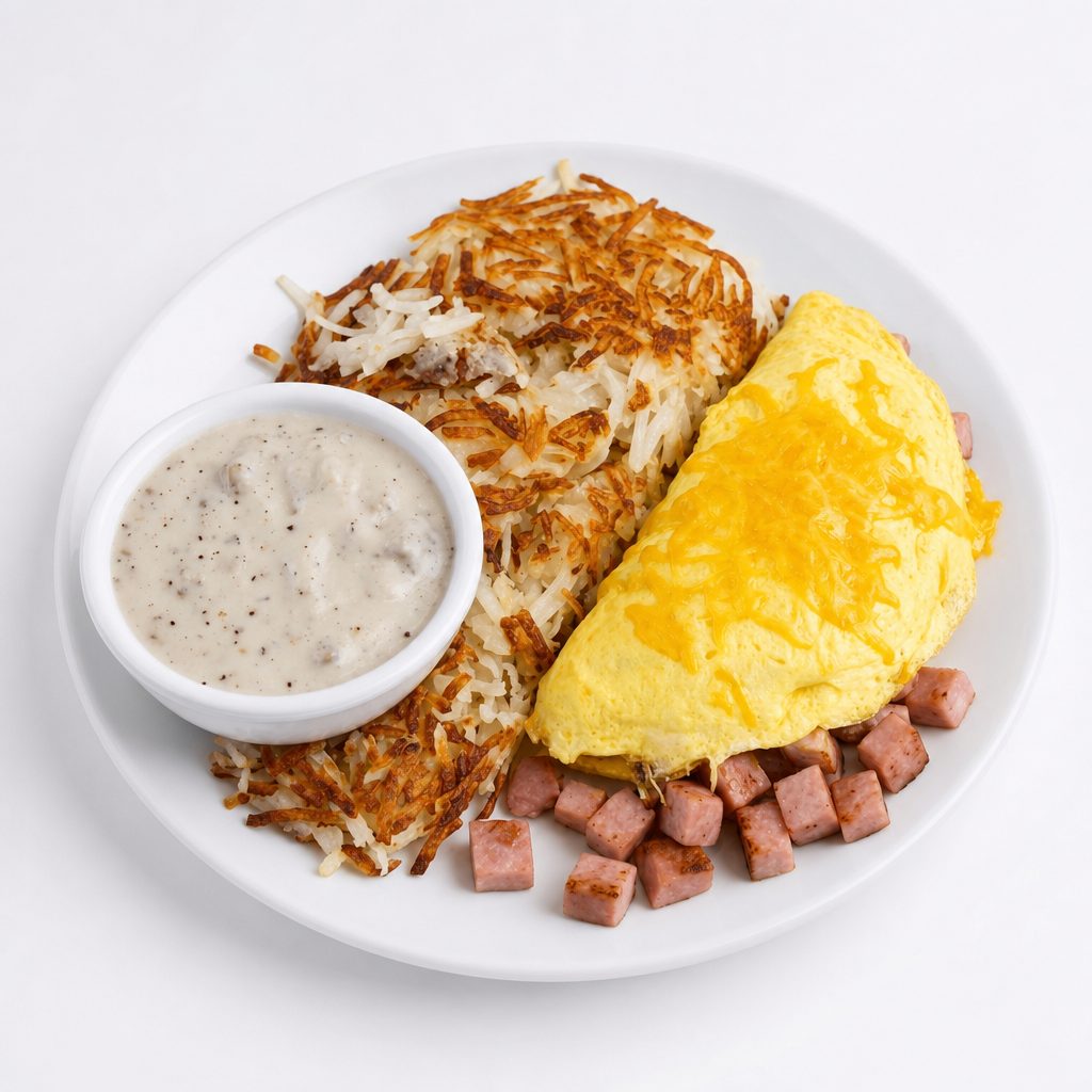 Ham & Cheese Omelet.