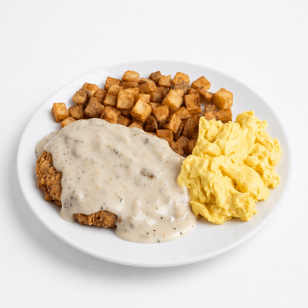 Chicken Fried Steak & Eggs.