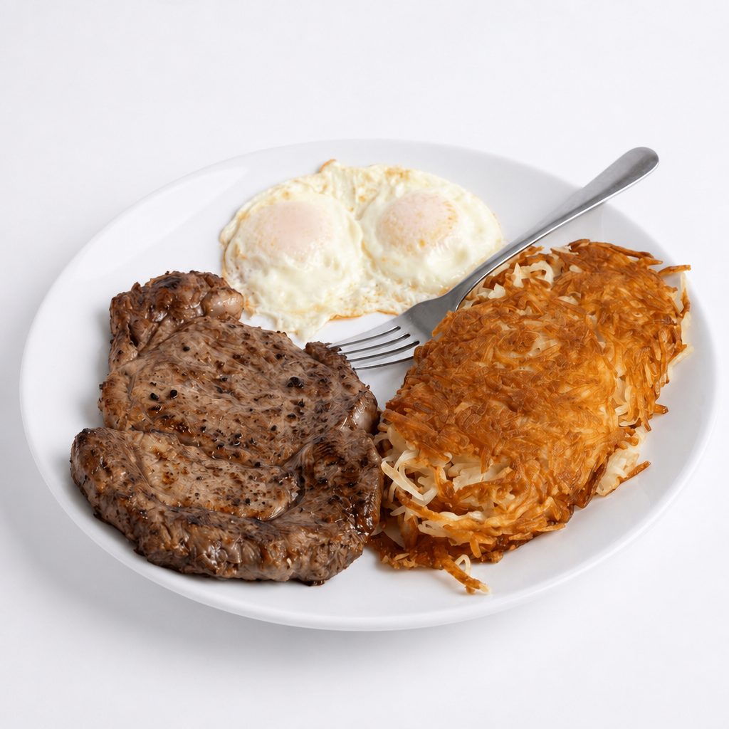 Steak & Eggs.