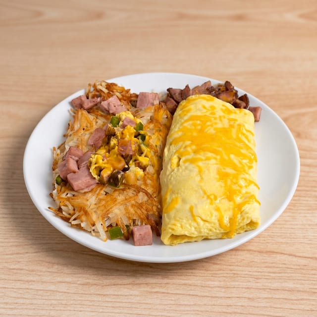 Meat Lovers Omelet.