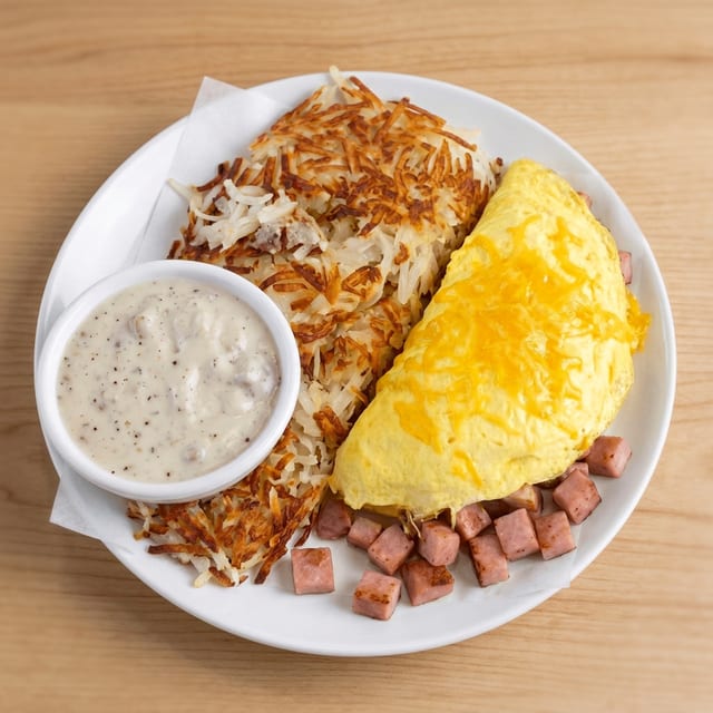 Ham & Cheese Omelet.