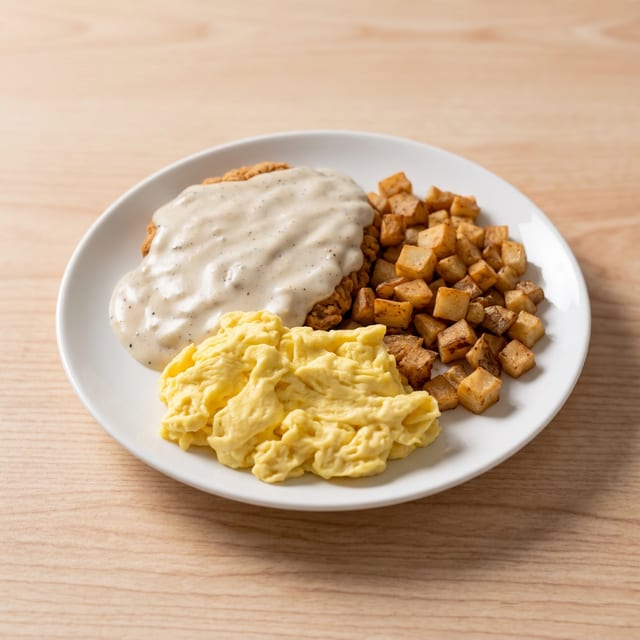 Chicken Fried Steak & Eggs.